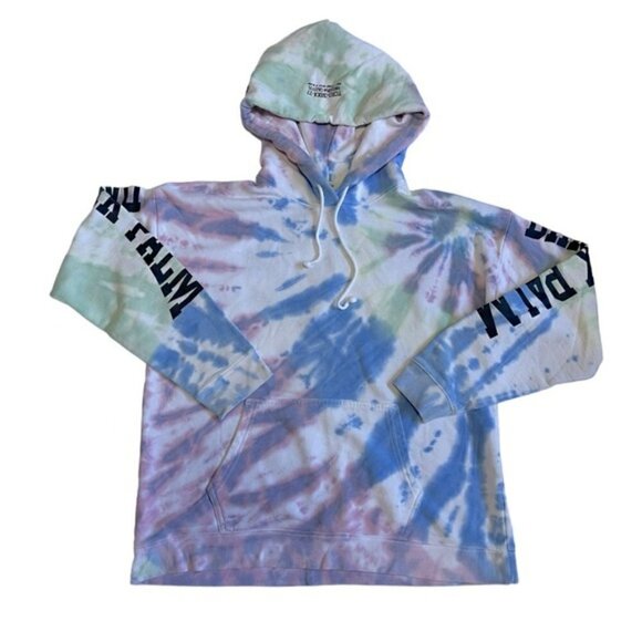 TNA Rainbow 1984 Tie Dye Hooded Sweatshirt US M - Picture 1 of 9